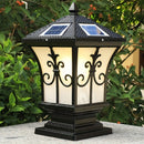 Lámpara solar LED para exteriores, pilar de jardín, cuerpo de aluminio para villa o barandal, control remoto, luz variable, luz blanca, cálida, neutra y roja, se apaga de día y enciende automáticamente de noche