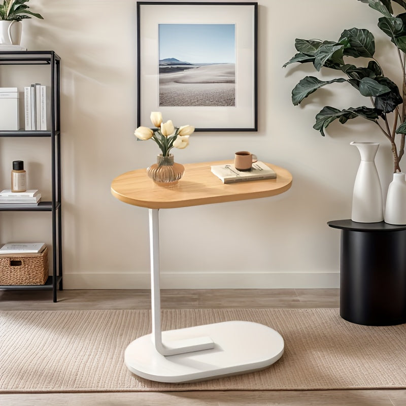 Mesa en forma de C elegante | Diseñada con un toque de lujo, perfecta para usar al lado de un sofá o cama, versátil para decoración del hogar, haciendo la vida más conveniente!