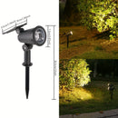 Luz solar para jardín con sensor automático, diseño duradero en plástico, batería de litio, iluminación eficiente para decoración de césped y jardín, luz moderna para exteriores | Luz solar para exteriores | Luz de plástico resistente