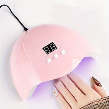 1pc Secador de uñas LED, un secador de esmalte de uñas profesional multifunción con temporizador de 3 velocidades, fácil de transportar, perfecto para la familia y los viajes, cuerpo de nailon, alimentado por USB, sin fragancia