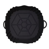 Alfombrilla de Silicona para Freidora de Aire - Cuadrada, para Microondas y Parrillas & Cocina al Aire Libre, Fácil de Limpiar, Reutilizable, Antiadherente, Ideal para Cocinar Saludable, Esencial en la Cocina