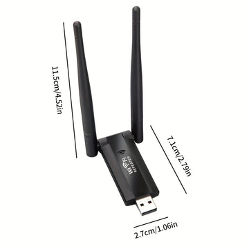 Amplificador de Rango Wi-Fi OURLIFE con Doble Antena Externa de 300Mbps, Alimentado por USB con Seguridad WPA/WPA2, Configuración con Un Solo Botón para Ampliar la Cobertura y el Señal en Casa y Oficina