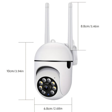 JOOAN Cámara de Seguridad WiFi HD 1080P con Audio Bidireccional, PTZ, Visión Nocturna a Color, Detección de Movimiento, Alimentación por USB, Ángulo de Visión de 360°, Compartir entre Múltiples Usuarios, Compatible con Smartphones Android - No Requiere B