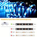 Conectores en L de Esquina Ajustables de 90 Grados de 4 Pines para Tiras de LED RGB 5050 de 10mm de Ancho Conexión sin Soldadura con Clip