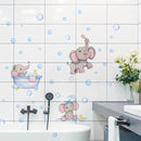 Fantasía Splash, Adorable Pegatina de Pared de Elefante para Baño de Burbujas - Perfecta para Decoración de Baño y Bañera, Fácil de Aplicar como Adorno para el Hogar