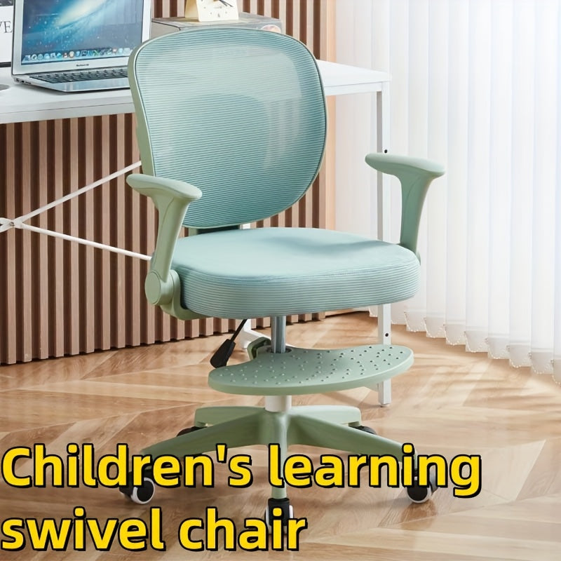 Juego de Dos Sillas Ergonómicas para Niños con Reposabrazos y Repostapies