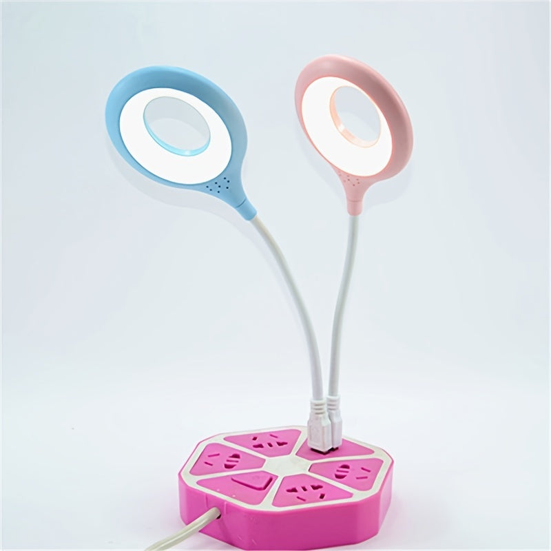 1 Unidad, Lámpara De Escritorio Led Usb, Luz Portátil, Para Lectura, Luces De Libros Para Ordenador, Pc, Portátil, Anillo, Para El Cuidado De Los Ojos, Ideal Para El Estudio