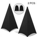 2 Juegos de Fundas para Soportes de Altavoces, Falda de Tripode para DJ con Bolsa de Viaje, Adecuado para Altavoces/Luz y Actuaciones en Escena, Bodas y Eventos de Banquete