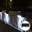 8 luces LED solares para exteriores, opciones de luz cálida y fría (blanco/cálido), diseño de plástico, ideal para iluminación de terrazas, escaleras, cercas y jardines, luces solares para exteriores, eficiencia energética
