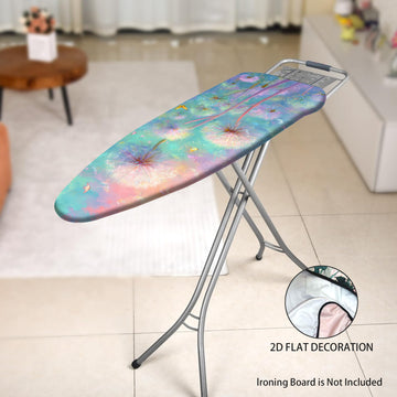 Fundas Lavables para Tabla de Planchar con Diseño Floral Pastel - Sin Necesidad de Tabla de Planchar, Ajusta a la Mayoría de las Mesas Estándar, Fácil Instalación en Rosa, Verde y Azul Morado - Accesorio de Lavandería para el Hogar, Esenciales Domésticos