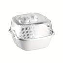1 estuche de cesta multifuncional con pantalla digital, alimentado por USB, para descongelar, lavar, limpiar y descongelar carne, mariscos, frutas y verduras. Funciona en silencio, ideal para el hogar, el coche, los viajes en RV, los utensilios de cocina