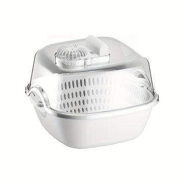 1 estuche de cesta multifuncional con pantalla digital, alimentado por USB, para descongelar, lavar, limpiar y descongelar carne, mariscos, frutas y verduras. Funciona en silencio, ideal para el hogar, el coche, los viajes en RV, los utensilios de cocina