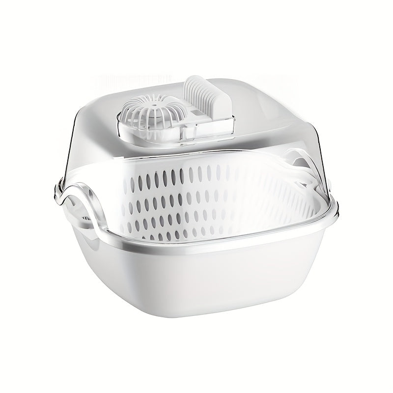 1 estuche de cesta multifuncional con pantalla digital, alimentado por USB, para descongelar, lavar, limpiar y descongelar carne, mariscos, frutas y verduras. Funciona en silencio, ideal para el hogar, el coche, los viajes en RV, los utensilios de cocina