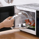 1 pieza de cubierta de comida transparente que evita salpicaduras, diseñada para uso en hornos microondas para calentar alimentos, con una ventilación de vapor. Esta cubierta de bandeja es fácil de manejar y es compatible con hornos microondas y utensili