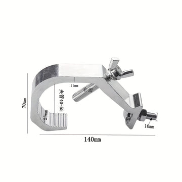 10 Piezas de Gancho de Acero para Luces de Escenario, Gancho C de Aleación de Aluminio para Luces de Par, Luces de Punto y Equipo de Escenario, Adecuado para Tubos y Tuberías de 3,0-5,08 pulgadas de Diámetro, Accesorios de Luces de Escenario, Acabado Met
