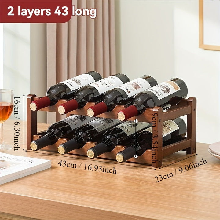 Pequeño estante para vinos de encimera para el hogar, conveniente y hermoso, se puede utilizar en la cocina, el restaurante, la oficina y otras escenas.