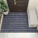 Alfombra de entrada antideslizante con 7 franjas, resistente y fácil de limpiar, para hogar, cocina y baño, rectangular, lavable, regalo ideal para Halloween y Navidad, alfombra de baño|alfombra a rayas|alfombra de poliéster, felpudo para baño