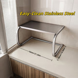 1 pieza Nuevo Estante de Almacenamiento Metálico, Suministros para el Hogar y Cocina, Organizador de Muebles, Estantería para Encimera, Soporte para Arrocero, Estante para Horno