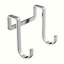 Gancho doble en acero inoxidable con forma de S, resistente al óxido, para colgar en pared, acabado pulido, solución de almacenamiento multifuncional para cocina y sala, estilo casual, ganchos para colgar