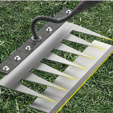 Rastrillo de jardín de mano de metal multiusos - Herramienta manual para deshierbar y aflojar el suelo, garra de jardín de acero de alta resistencia para recoger hojas y airear el suelo, cultivador de jardín versátil sin electricidad