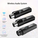Transmisor inalámbrico de micrófono XLR, sistema inalámbrico de micrófono de 2,4 GHz, adaptador de micrófono inalámbrico recargable para mezcladores, micrófono dinámico