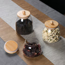 3 Piezas de Tarros Transparentes Resistentes al Calor de Borosilicato con Tapas, 850ml Contenedores Herméticos para Frutos Secos, Té y Dulces