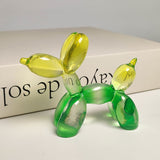 Adorable Estatua de Perro Globo para Pastel de Cumpleaños y Decoración del Hogar - Perfecta para Sala de Estar, Estantería, Mueble de TV, Centro de Escritorio de Oficina, Adecuada para Navidad, Día de San Valentín, Año Nuevo