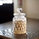 Tarros de Almacenamiento de Comida de Vidrio con Tapa en Forma de Corazón de 22oz/32oz - Elegantes y Herméticos, Contenedores para Cereales, Tarro para Galletas e Ideales para Tu Cocina