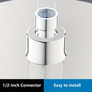 1pc Cabezal de Ducha Circular con 6 Modos de Rociado, Diseño Colgante Ajustable, Plástico Duradero y Ahorrador de Agua para Baños Modernos