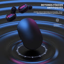 Auricular inalámbrico estéreo con cancelación de ruido, auriculares inalámbricos en el oído, auriculares inalámbricos táctiles, estuche de carga de auriculares inalámbricos, control de reproductor de música y auriculares electrónicos
