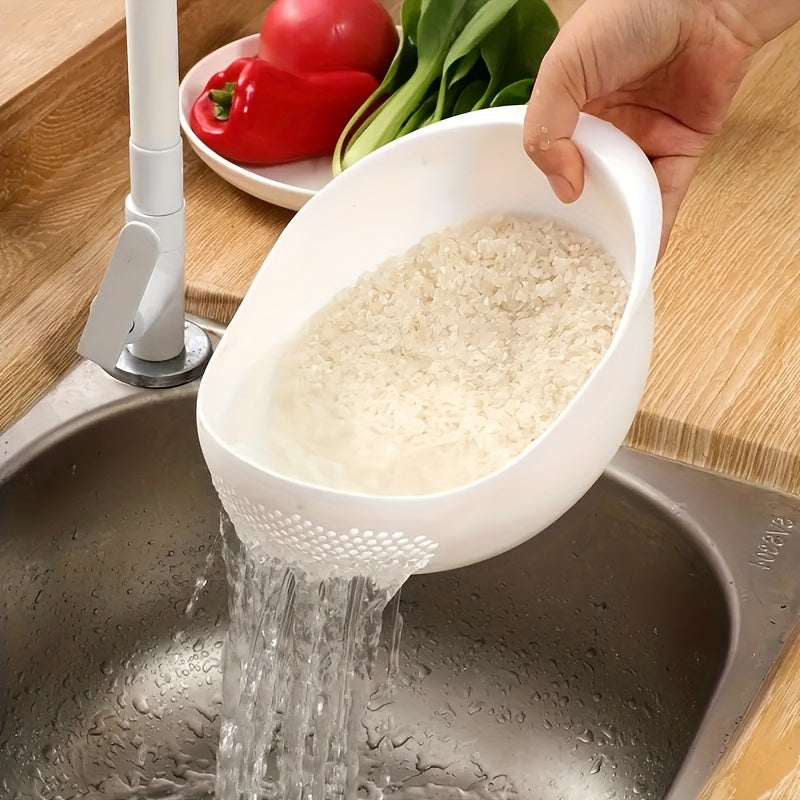 Colador de cocina multifuncional - Manual, no necesita electricidad, ideal para lavar arroz y verduras, perfecto para acampar y hacer senderismo, esenciales para acampar | Utensilios de cocina elegantes