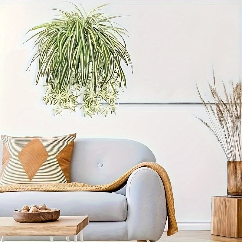 4pcs Grandes Orquídeas Artificiales Colgantes - Perfectas para el Hogar, Jardín, Oficina y Decoración de Bodas, Decoración Interior, Plantas Artificiales