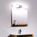 Luces LED para tocador, modernas lámparas de baño de acero inoxidable sobre espejo como iluminación de maquillaje, apliques de pared para baño (8W 15.75 pulgadas)