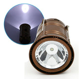 Linterna Camping LED Portátil Solar Recargable PowerBank Eléctrica YY858