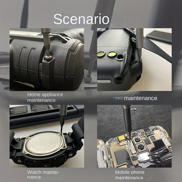 Juego de destornilladores de precisión 25 en 1, herramienta multifuncional para desarmar teléfonos móviles y tabletas, material plástico duradero, no requiere carga, incluye múltiples puntas