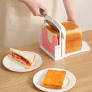 1pieza Estilo Japonés Rebanadora de Pan Manual - Cortadora de Bagel de Plástico, Molde de Rebanado de Tostada Sin Carga, No Requiere Batería, Gadgets de Cocina para Pan y Bagels Rebanados