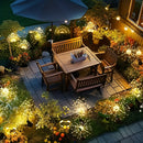 4/ 1 Paquete de Luces Solares para Jardín con Efecto Fuegos Artificiales, IP65 Impermeables, Decoración DIY Solar con 8 Modos, para Caminos y Fiestas