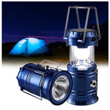 Linterna Camping LED Portátil Solar Recargable PowerBank Eléctrica YY858