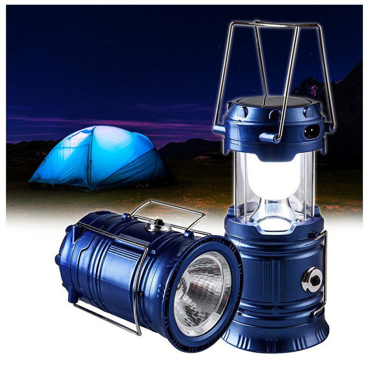 Linterna Camping LED Portátil Solar Recargable PowerBank Eléctrica YY858