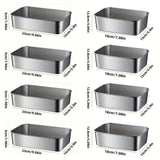 8 piezas de recipientes de almacenamiento de acero inoxidable grandes y medianos con tapa, contenedores cuadrados para alimentos, organizador de refrigerador, cajas de almacenamiento para exteriores, utensilios de cocina