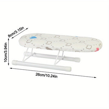 1 pieza de tabla de planchar ligera - Portátil, plegable, resistente al calor, cubierta de escritorio que ahorra espacio para planchar ropa, estilos de cuadros y flores, ideal para uso en casa y viajes, accesorio de planchado para viajes | Tabla de planc