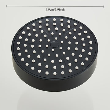 Rociador de Ducha Redondo con Aumento de Presión - Diseño Montado en Pared Fácil de Limpiar, Superficie Metálica de Alto Flujo, Moderna Actualización para Baños, Ideal para Uso Doméstico, Cabezal Curvado Multifuncional, Recubrimiento de Alta Calidad