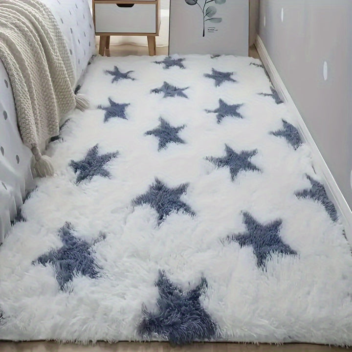 1 alfombra rectangular antideslizante de pelo alto, teñida en gris claro, ultra suave, hipoalergénica, fácil de limpiar, lavable a máquina, duradera, para guardería, sala, dormitorio y múltiples usos, alfombra de guardería | Alfombra de textura peluda |