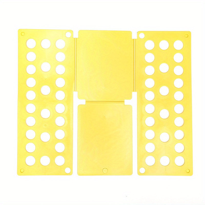 Organizador de ropa compacto - Tablero plegable de plástico resistente con aberturas redondas, ideal para camisetas y ropa, opción de almacenamiento para el hogar, organizador de ropa, sistemas de armarios montados en la pared.