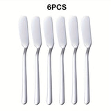 3/6/9pcs Espátula para Queso Duradera, Cuchillo de Mantequilla de Acero Inoxidable de Alta Calidad, Espátula para Mermelada de Frutas/Mantequilla de Maní/Condimentos Adecuada para Sándwiches/Bagels/Tostadas, Espátula para Mantequilla, Accesorios para Tab
