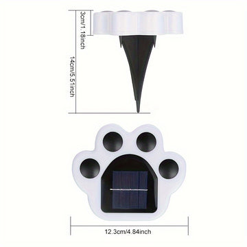 Luz de sendero con montaje semihundido alimentada por energía solar, plástico, batería de níquel de 600mAh, con sensor de luz, para exterior, patio, jardín de la casa, decoración de césped