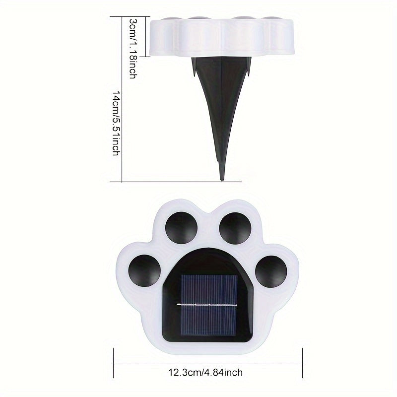 Luz de sendero con montaje semihundido alimentada por energía solar, plástico, batería de níquel de 600mAh, con sensor de luz, para exterior, patio, jardín de la casa, decoración de césped