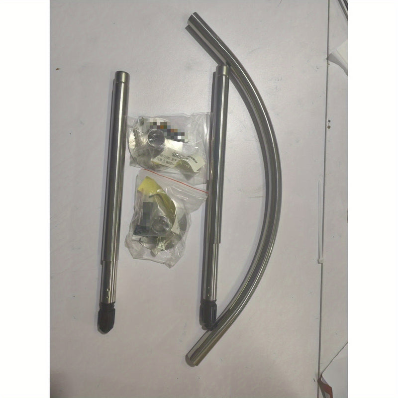 Barra para cortina de baño ajustable de acero inoxidable, fácil de instalar, diseño en L sin necesidad de taladrar, ideal para baños, tinas y tiendas de ropa, duradera y elegante