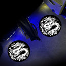 2pcs Luces Proyector de Logo de Puerta de Coche LED - Amable Bienvenida al Paso, Funcionamiento con Batería, Brillo de 200-350lm, Regalo Perfecto para Niñas
