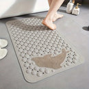 1pc Alfombra Antideslizante para Baño, Tapetes de Ducha con Ventosas, Alfombrilla Anti-Caída Lavable a Máquina con Agujeros de Drenaje, Alfombra de Masaje para Pies en la Ducha, Alfombra Doméstica para Suelo con Ventosas